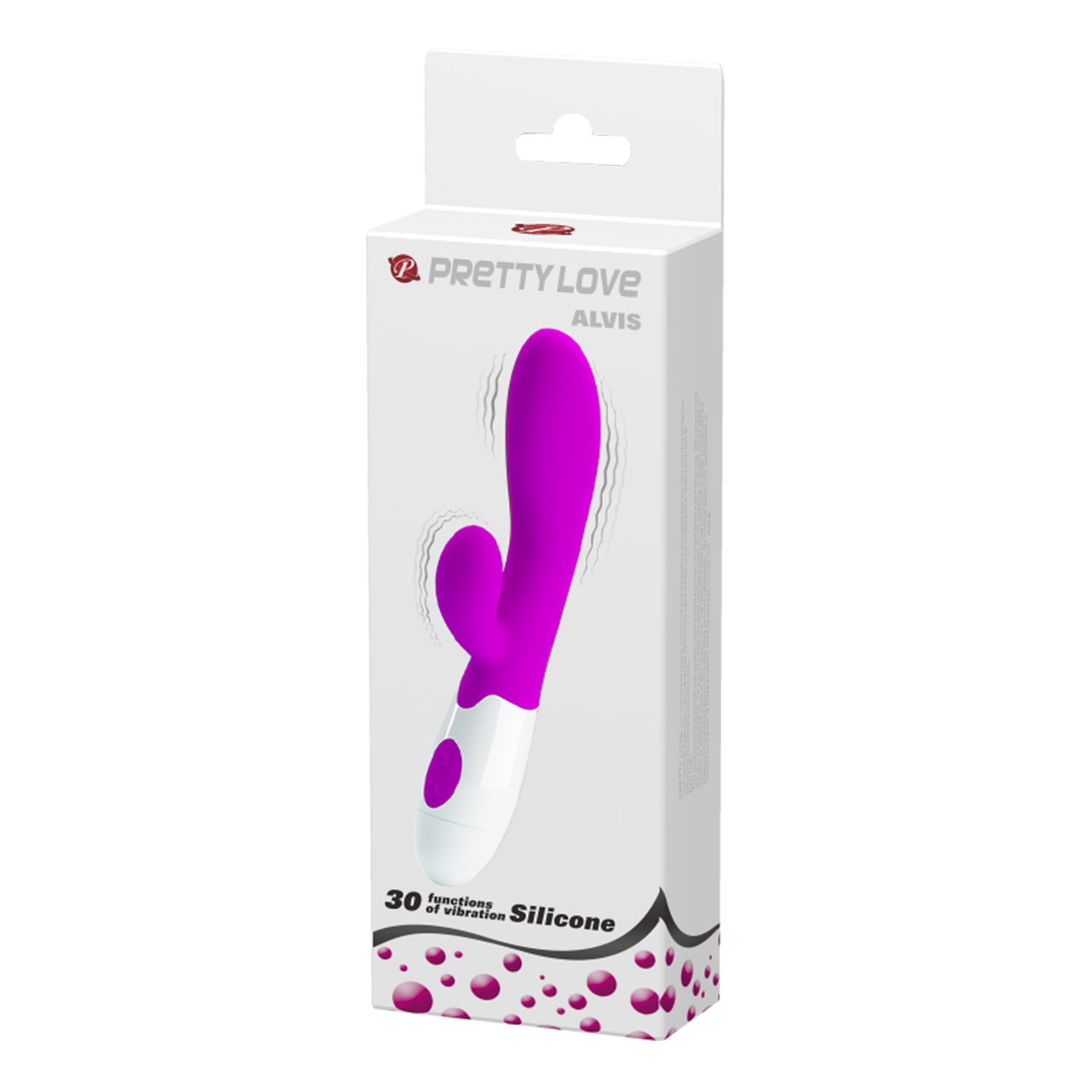 Vibrator Iepuras Alvis, 30 Moduri Vibratii, Silicon, Mov, 20 cm, Nr. 8, Erotic24.ro