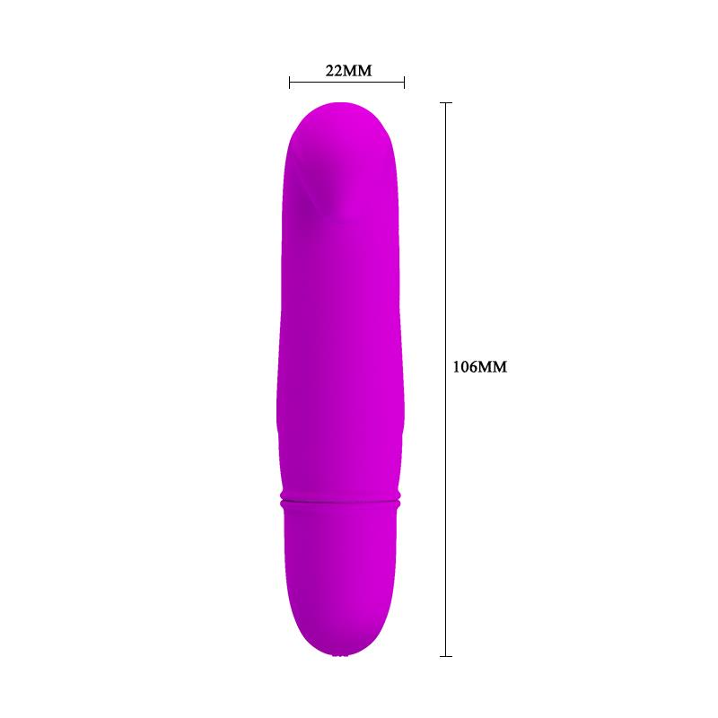 Mini Vibrator Dana 10 Moduri Vibratii Silicon Roz 10.5 cm, Nr. 4, Erotic24.ro