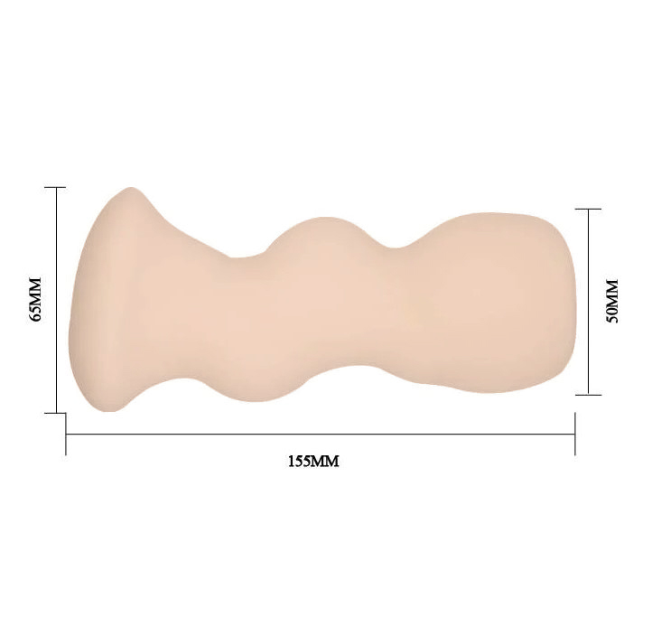 Masturbator Passion Lady Multispeed cu Glont Vibrator si Telecomanda, Natural, 15.5 cm, Nr. 5, Erotic24.ro