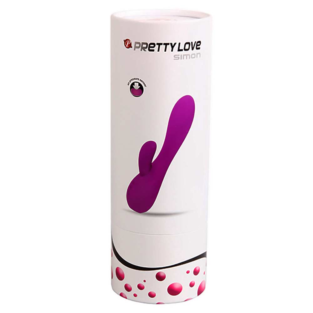 Vibrator Rabbit Smart Simon Senzor de Presiune Aer Silicon Mov USB 18 cm, Nr. 5, Erotic24.ro