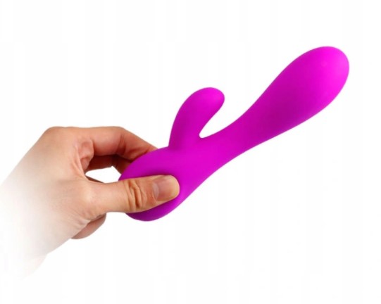 Vibrator Rabbit Smart Simon Senzor de Presiune Aer Silicon Mov USB 18 cm, Nr. 2, Erotic24.ro