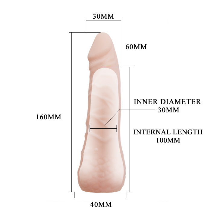 Prelungitor Penis Real Feeling +6 cm, TPE, Natural, #4, Erotic24.ro