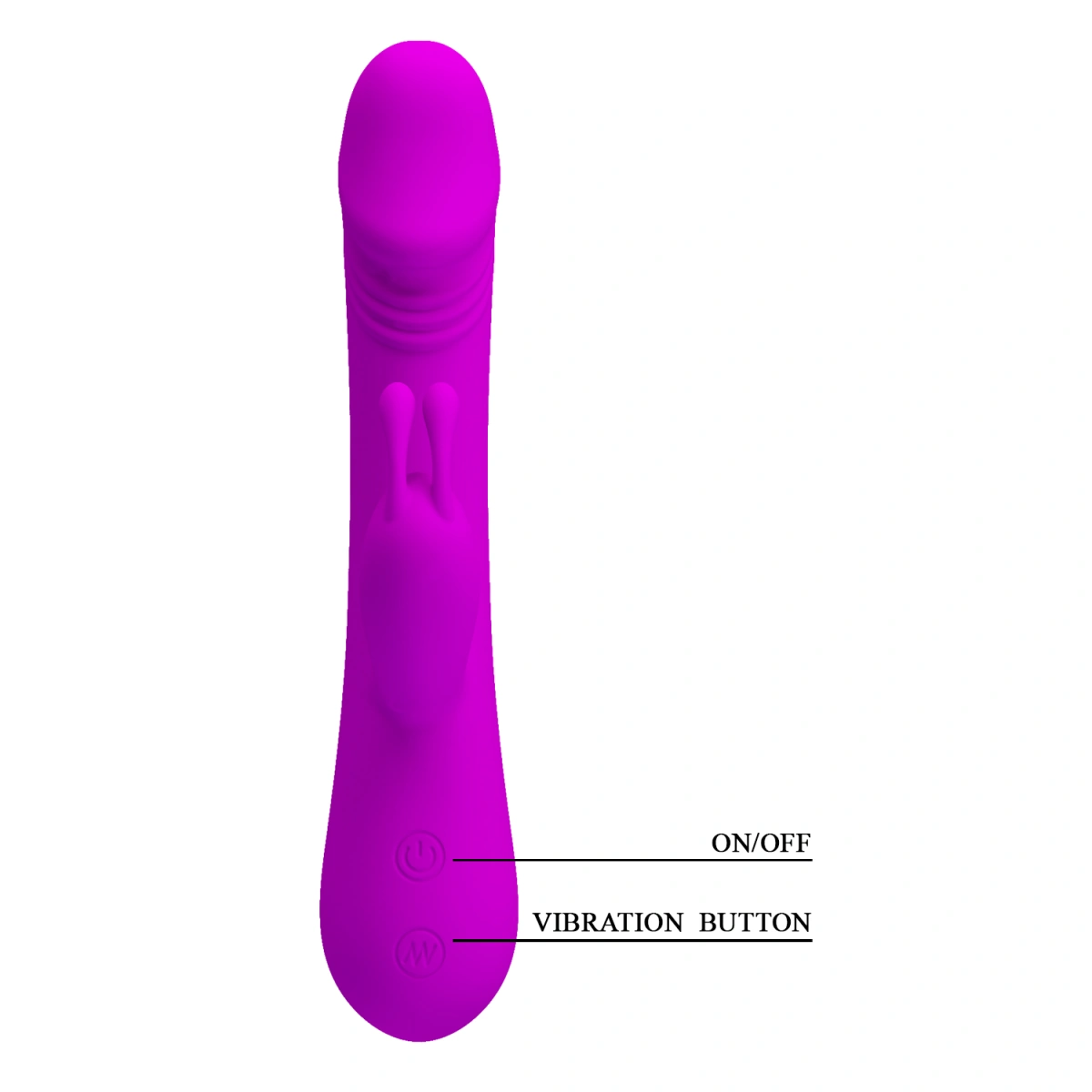 Vibrator Iepuras Clement, 30 Moduri Vibratii, Silicon, Mov, 21 cm, Nr. 4, Erotic24.ro