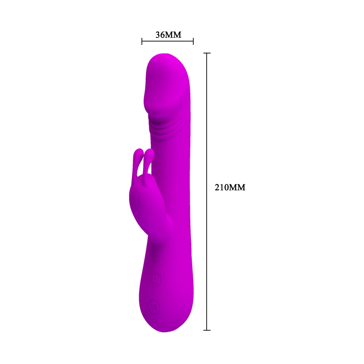 Vibrator Iepuras Clement, 30 Moduri Vibratii, Silicon, Mov, 21 cm, Nr. 5, Erotic24.ro