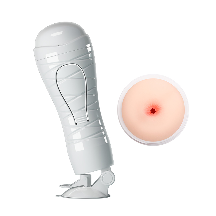 Masturbator Anus Flora cu Ventuza Crazy Bull, 12 Moduri Vibratii, TPR Life-Like, #3, Erotic24.ro