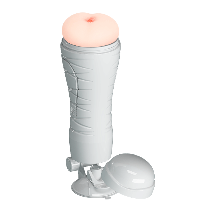 Masturbator Anus Flora cu Ventuza Crazy Bull, 12 Moduri Vibratii, TPR Life-Like, #2, Erotic24.ro