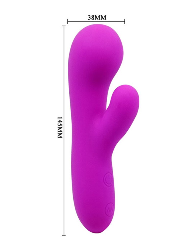 Vibrator Pretty Love Berger, 30 Moduri Vibratii, Silicon, USB, Mov, 14.5 cm, #5, Erotic24.ro