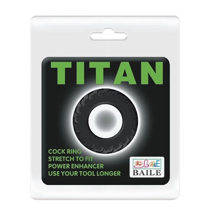 Inel de Penis Titan pentru Erectii Puternice, Silicon, Negru, #4, Erotic24.ro