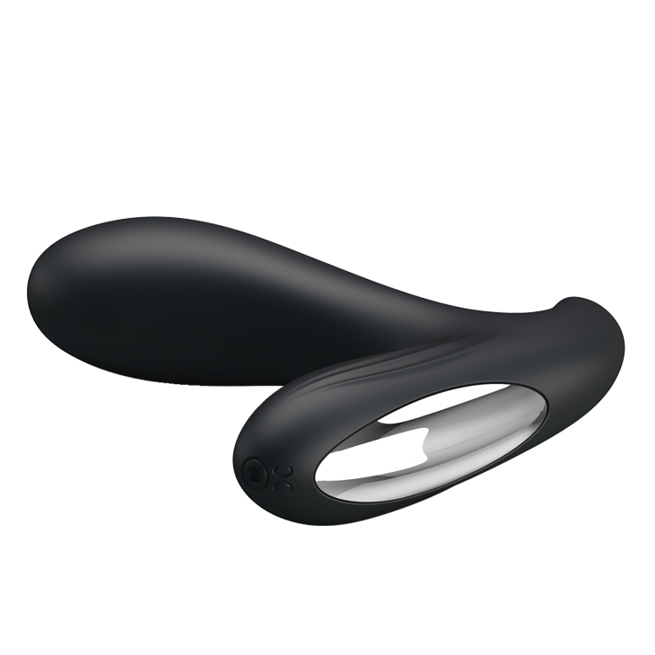 Stimulator Prostata Backie 30 Moduri Vibratii, Silicon, USB, Negru, 12.5 cm, #7, Erotic24.ro