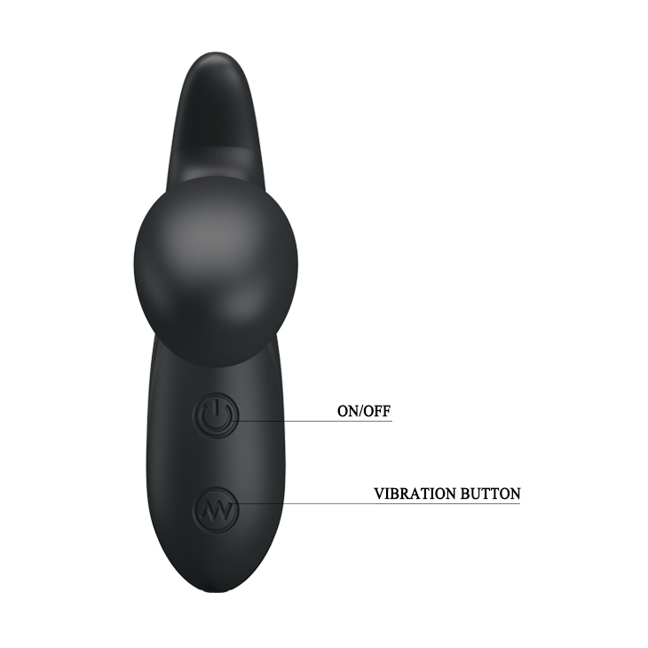 Stimulator Prostata Backie 30 Moduri Vibratii, Silicon, USB, Negru, 12.5 cm, #9, Erotic24.ro