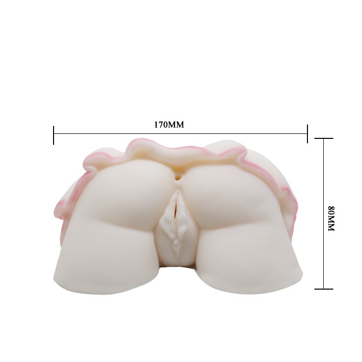 Masturbator Vagin&Anus Temptation Lady cu Vibratii Multispeed, TPR, 17 cm, #9, Erotic24.ro