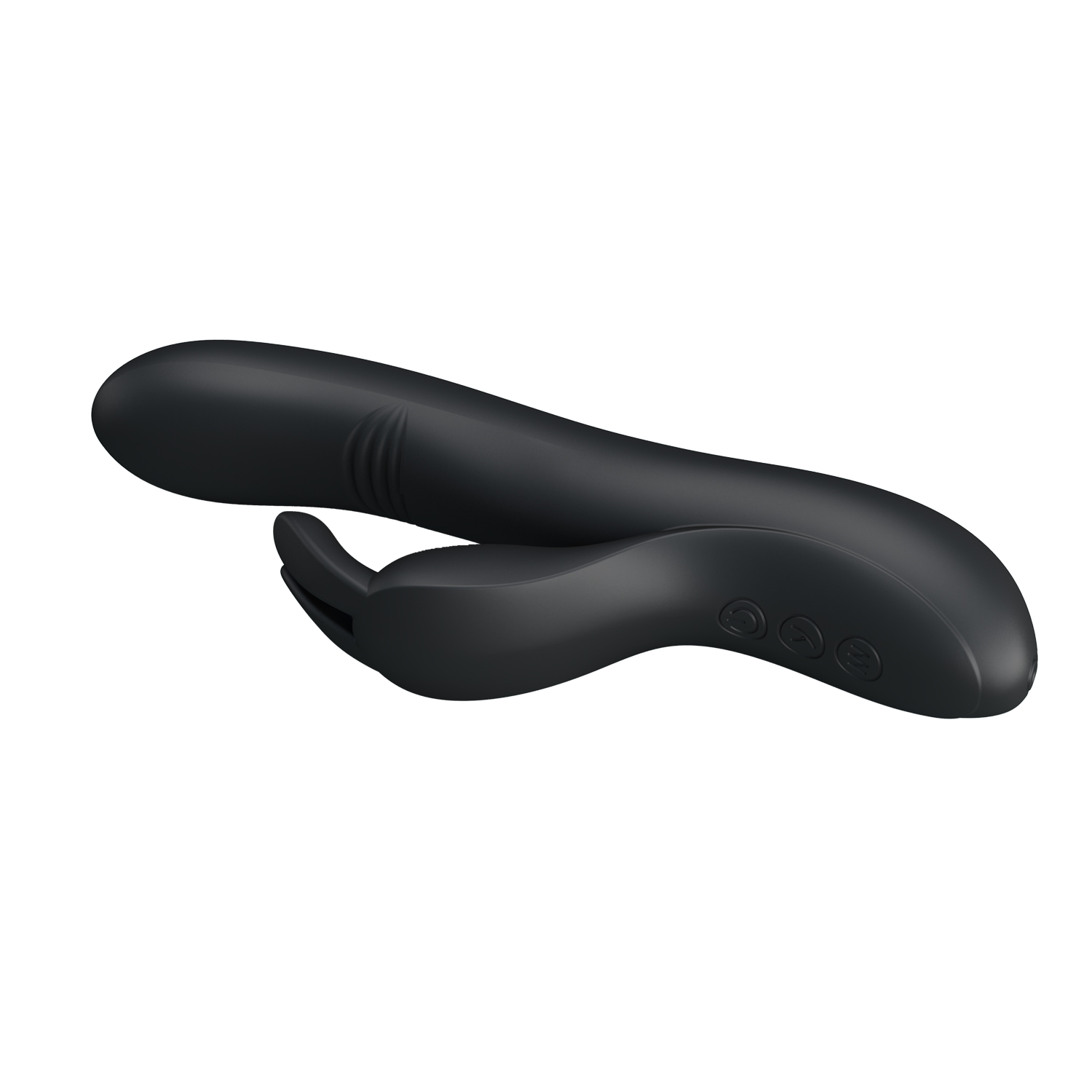 Vibrator Pretty Love Dylan, 7+4 Moduri Stimulatoare, Silicon, USB, Negru, 21 cm, #4, Erotic24.ro