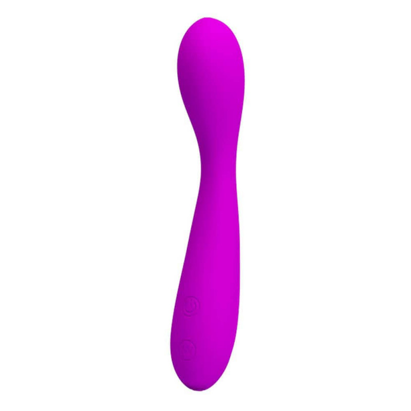 Vibrator Nigel 30 Moduri Vibratii Silicon USB Mov 17.3 cm, #2, Erotic24.ro