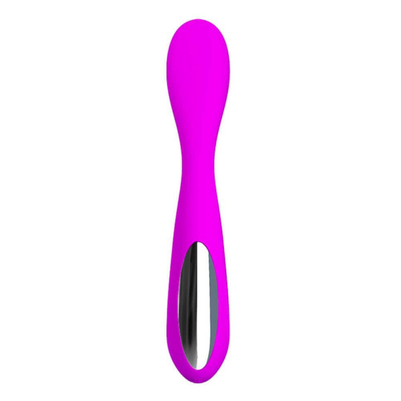 Vibrator Nigel 30 Moduri Vibratii Silicon USB Mov 17.3 cm, #3, Erotic24.ro