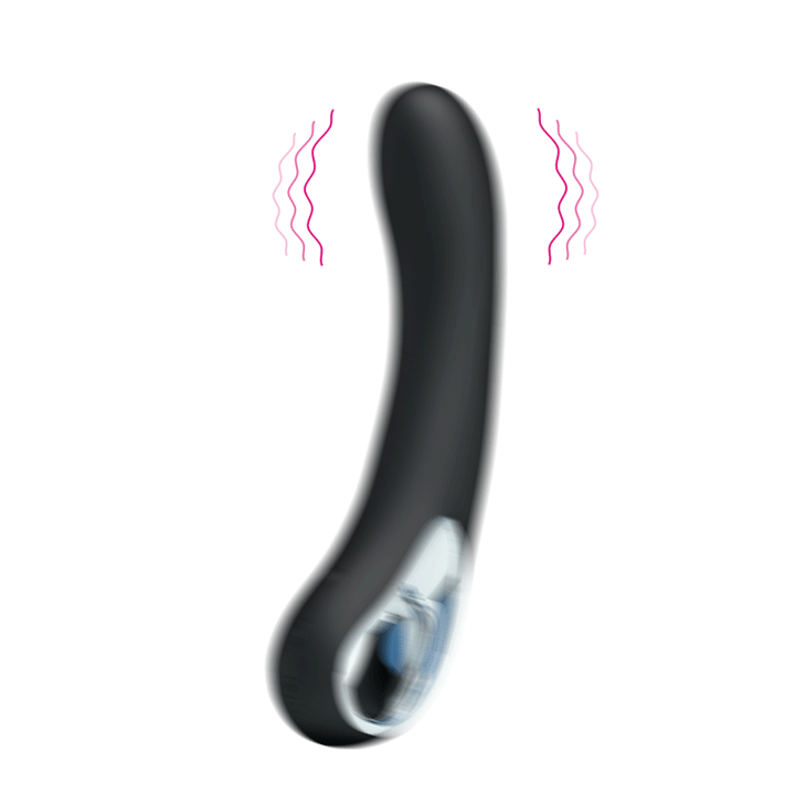 Vibrator Alston, 12 Moduri Vibratii, Silicon, USB, Negru, 19.7 cm, Nr. 5, Erotic24.ro