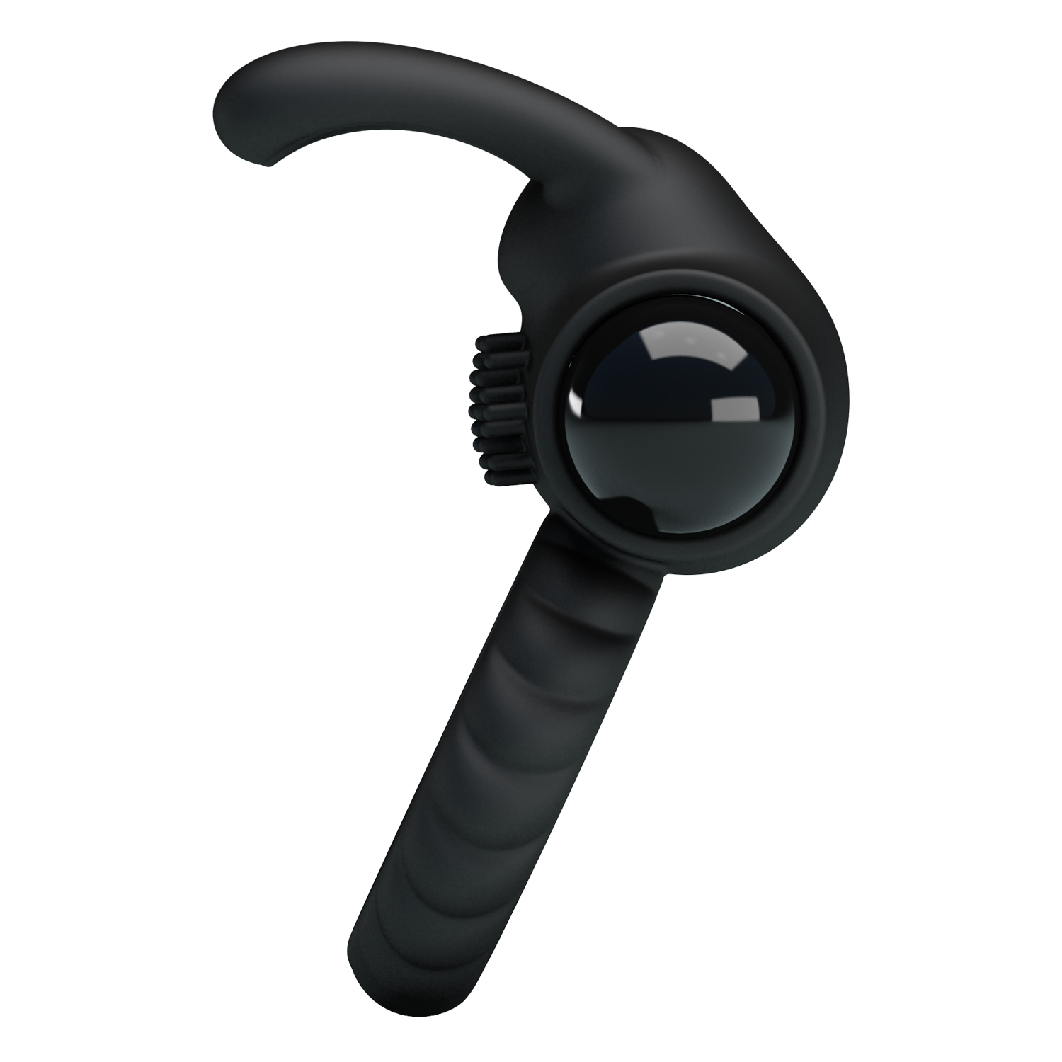 Inel Vibrator de Penis Eudora, Silicon, Negru, #6, Erotic24.ro