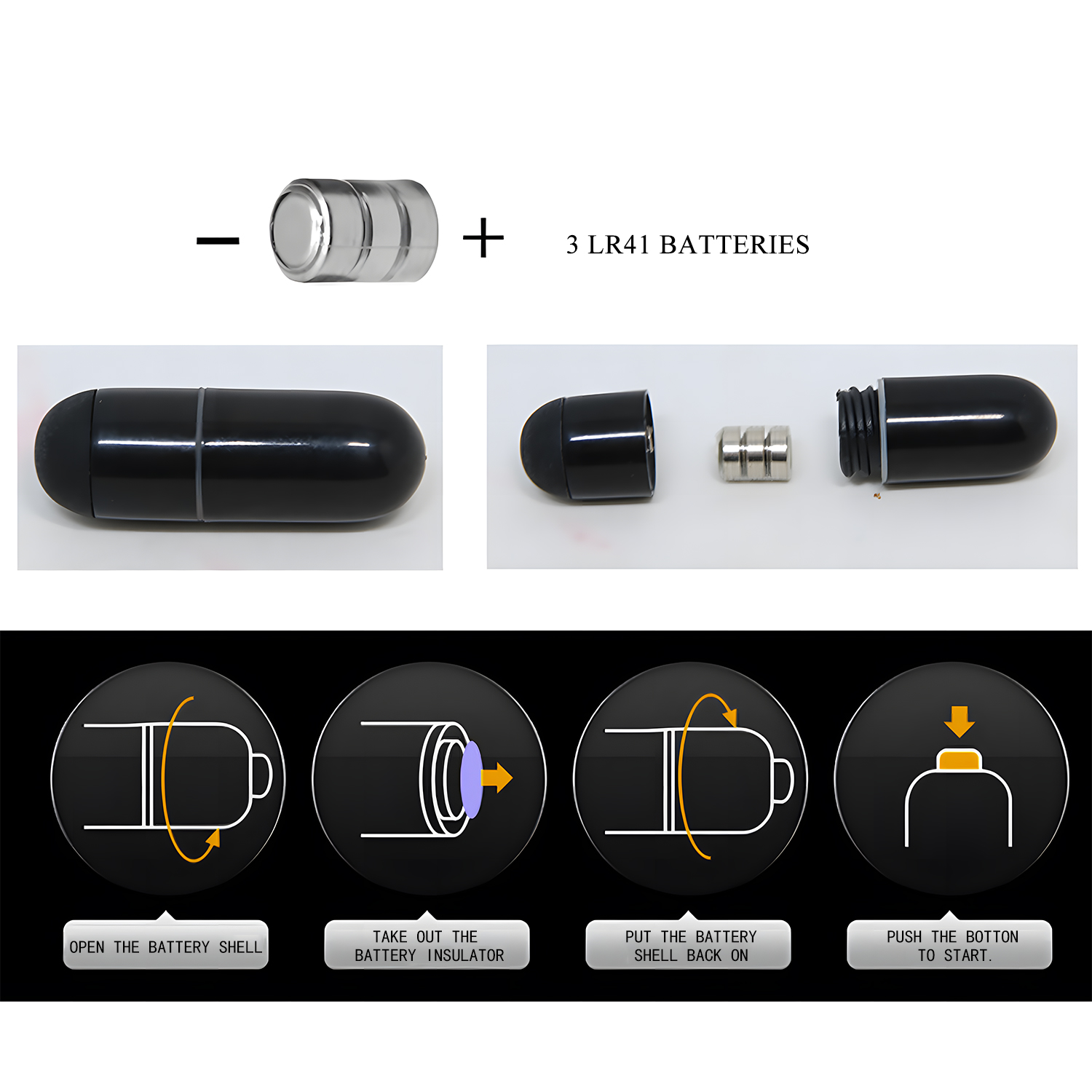 Inel Vibrator de Penis Eudora, Silicon, Negru, #9, Erotic24.ro