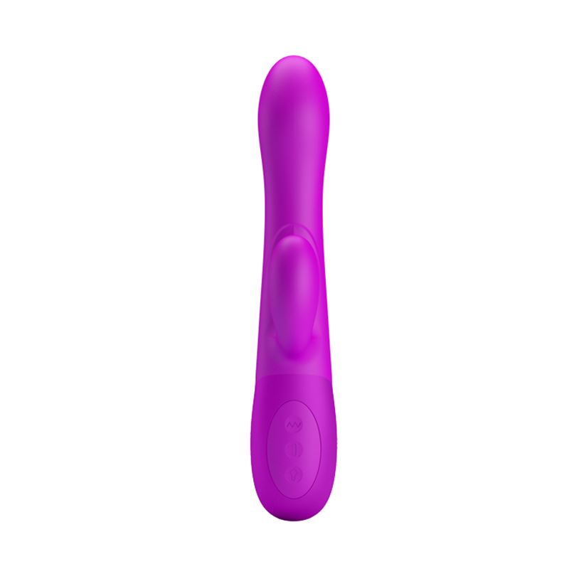 Vibrator Pretty Love Douglas Inflatable, 7 Moduri Vibratii, Silicon, USB, Mov, 24.9 cm, #2, Erotic24.ro