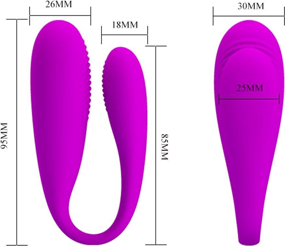 Vibrator Aldrich 12 Moduri Vibratii, Silicon, USB, Remote Control, Mov, #3, Erotic24.ro