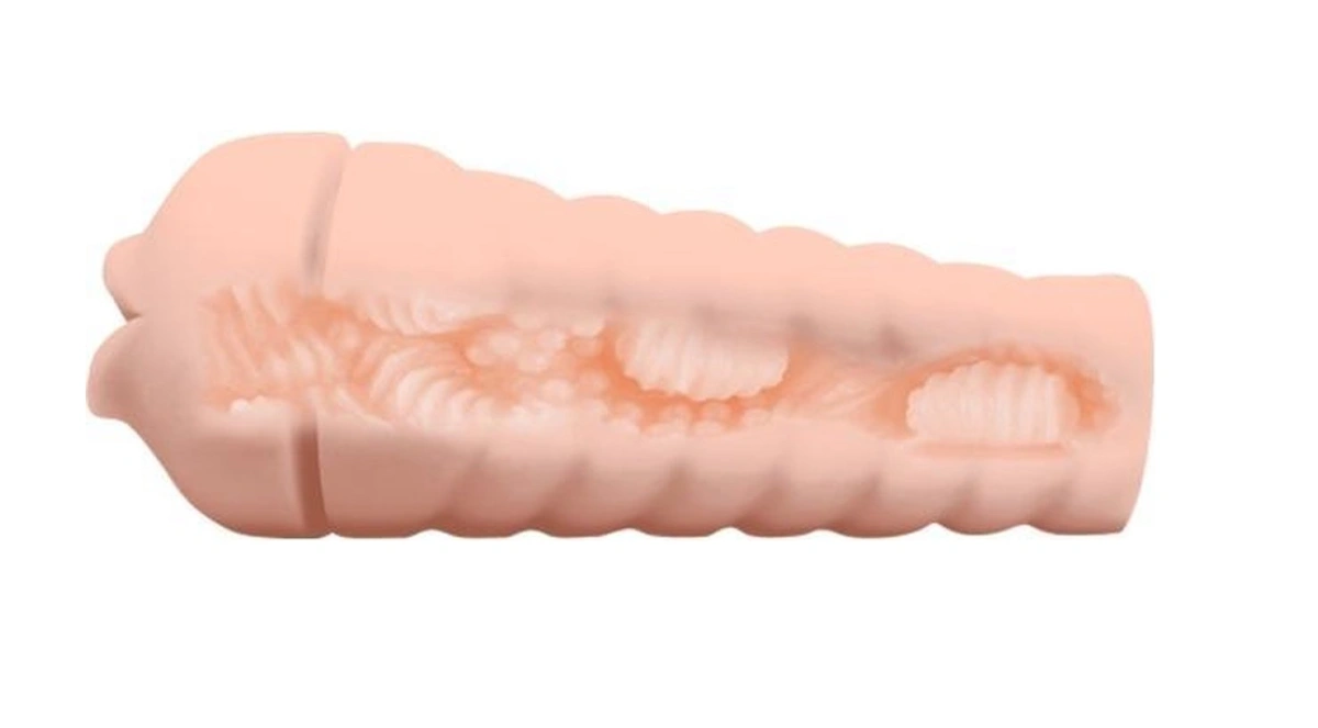 Masturbator Pretty Love Hedy Mouth cu Vibratii, Ventuza Detasabila, Natural, Nr. 5, Erotic24.ro