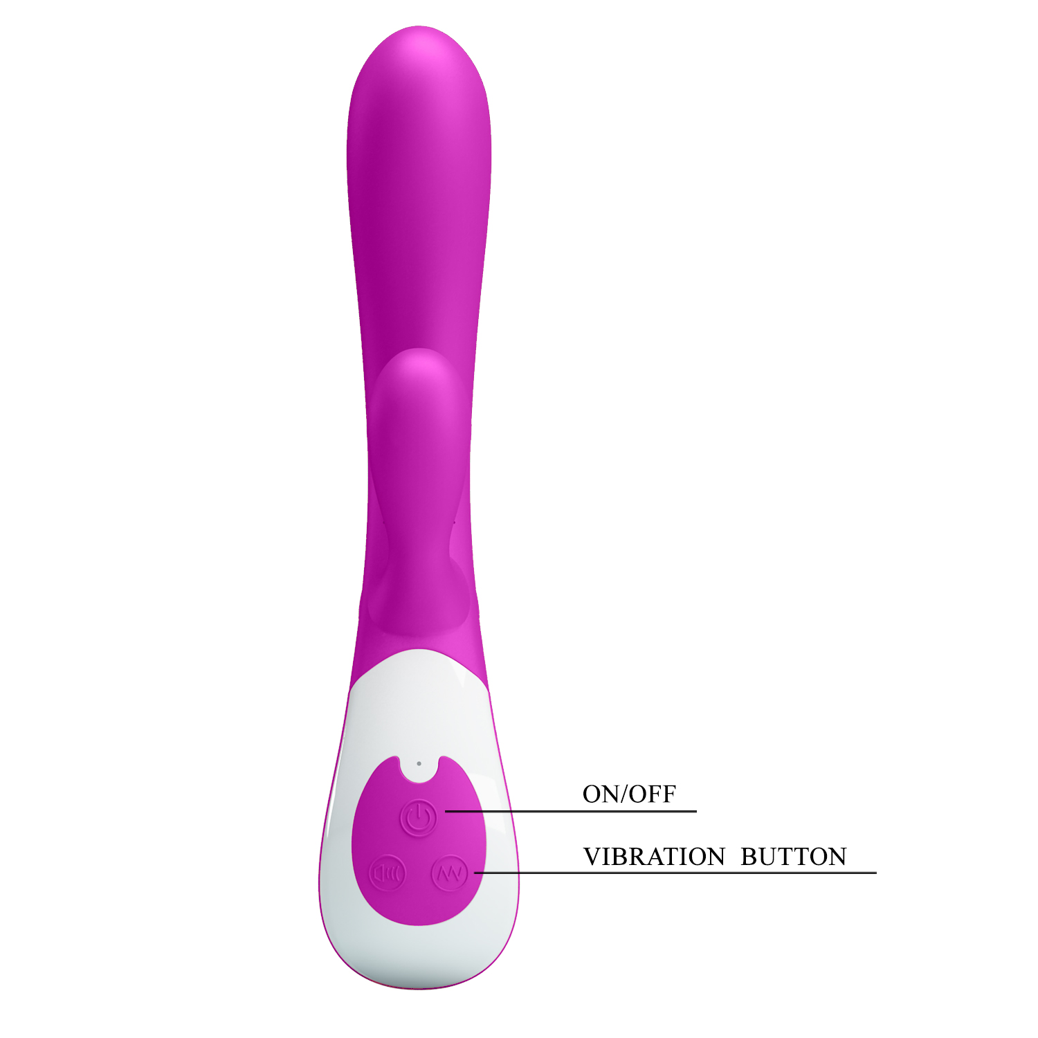 Vibrator Rabbit Colby, 12 Moduri Vibratii, Silicon, USB, Mov, 21.5 cm, Nr. 6, Erotic24.ro
