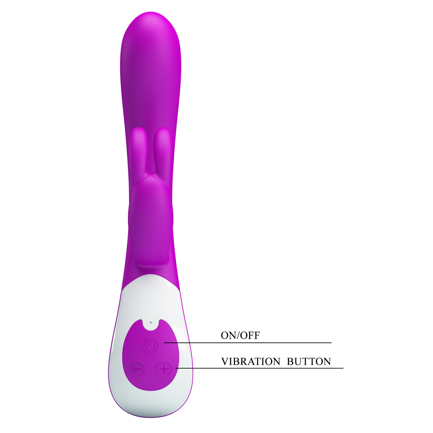 Vibrator Iepuras Harlan, 12 Moduri Vibratii, Silicon, USB, Mov, 21.5 cm, Nr. 4, Erotic24.ro