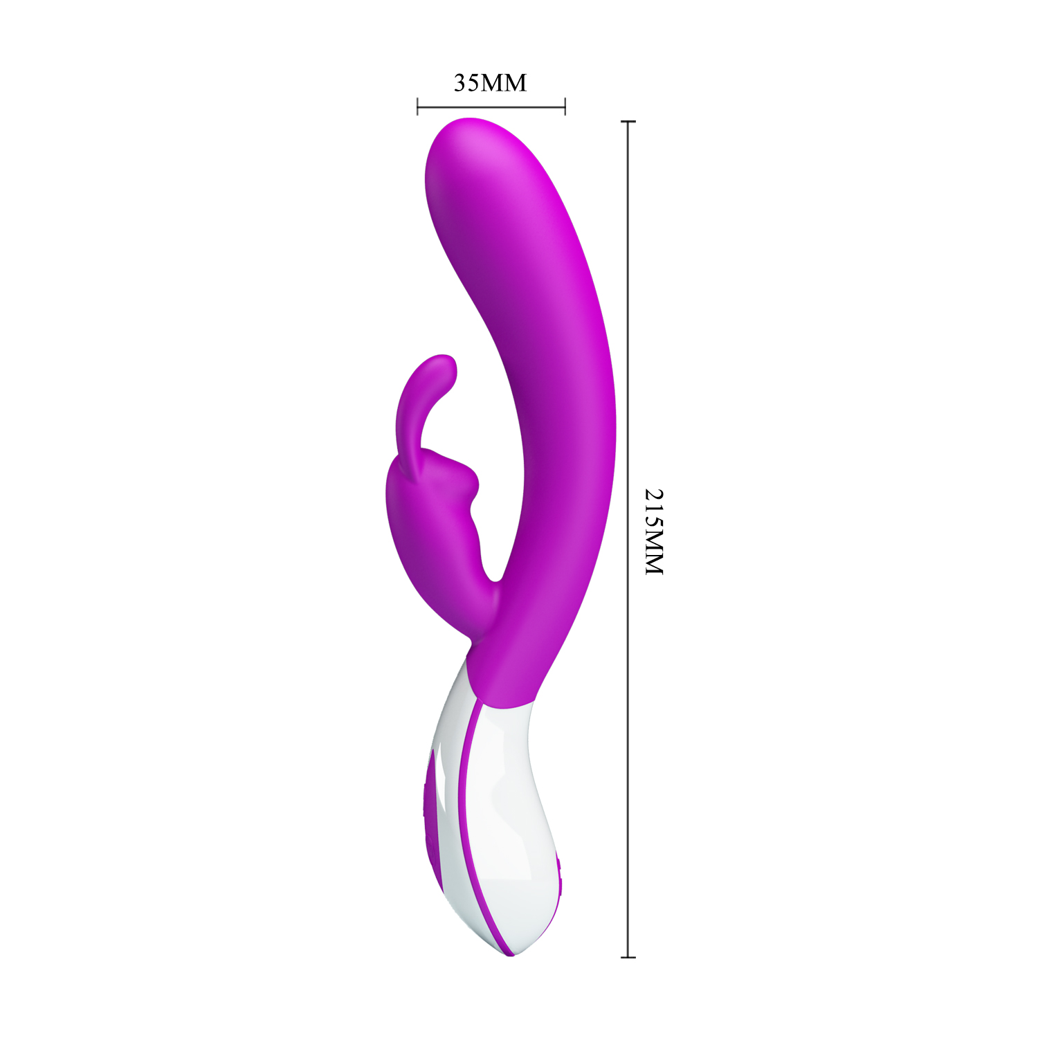 Vibrator Iepuras Harlan, 12 Moduri Vibratii, Silicon, USB, Mov, 21.5 cm, Nr. 5, Erotic24.ro