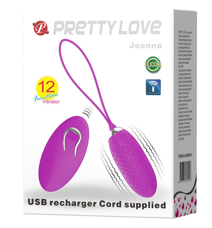 Ou Vibrator Remote Control 12 Functii Vibratii USB Mov, Nr. 3, Erotic24.ro