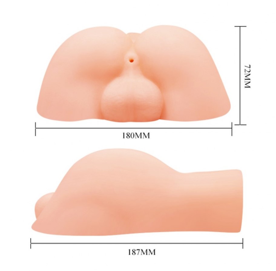 Masturbator Anus cu Glont Vibrator Bigger Man Natural, Nr. 8, Erotic24.ro