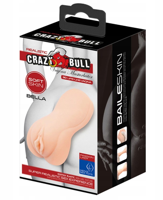 Masturbator Crazy Bull Bella, Soft Skin, Caramel, 15 cm, Nr. 10, Erotic24.ro