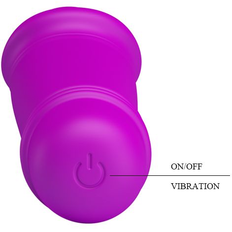 Vibrator Pretty Love Emily, 10 Moduri Vibratii, Silicon, Mov, 13 cm, Nr. 5, Erotic24.ro