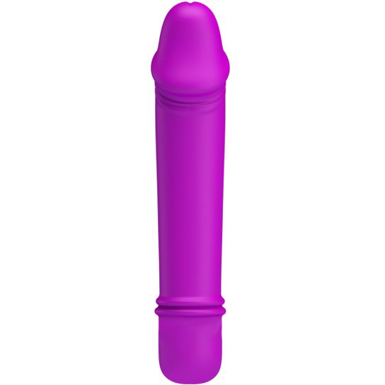 Vibrator Pretty Love Emily, 10 Moduri Vibratii, Silicon, Mov, 13 cm, Nr. 3, Erotic24.ro