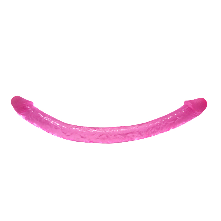 Dildo Dublu Double Dong, TPR, Roz, 48.5 cm, #4, Erotic24.ro