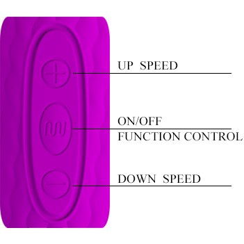 Vibrator Masaj Nathaniel 7 Moduri Vibratii&5 Intensitati Viteza Silicon USB Mov 26 cm, #4, Erotic24.ro