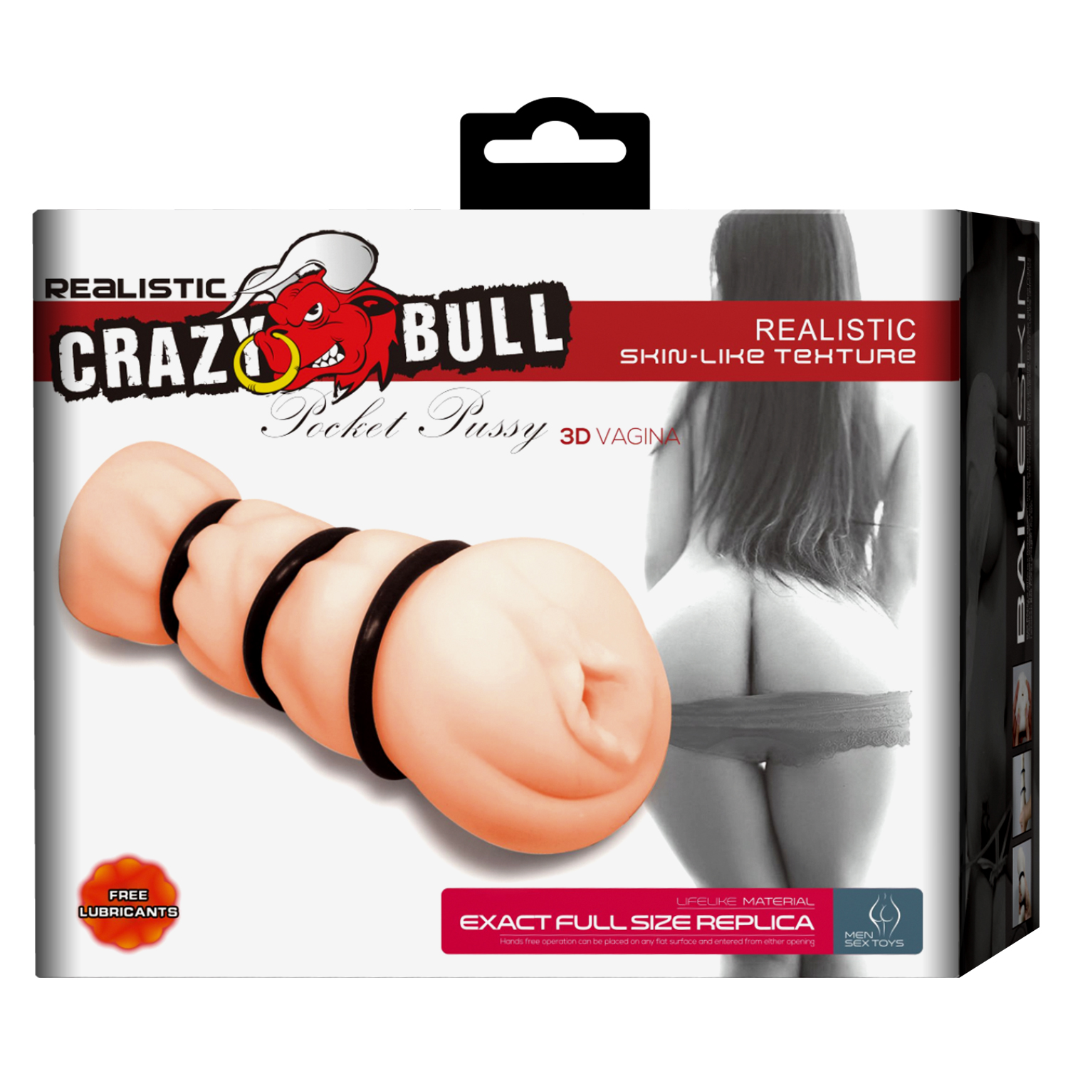 Masturbator Crazy Bull Pocket Pussy, Soft Skin, Natural, 16 cm, #6, Erotic24.ro