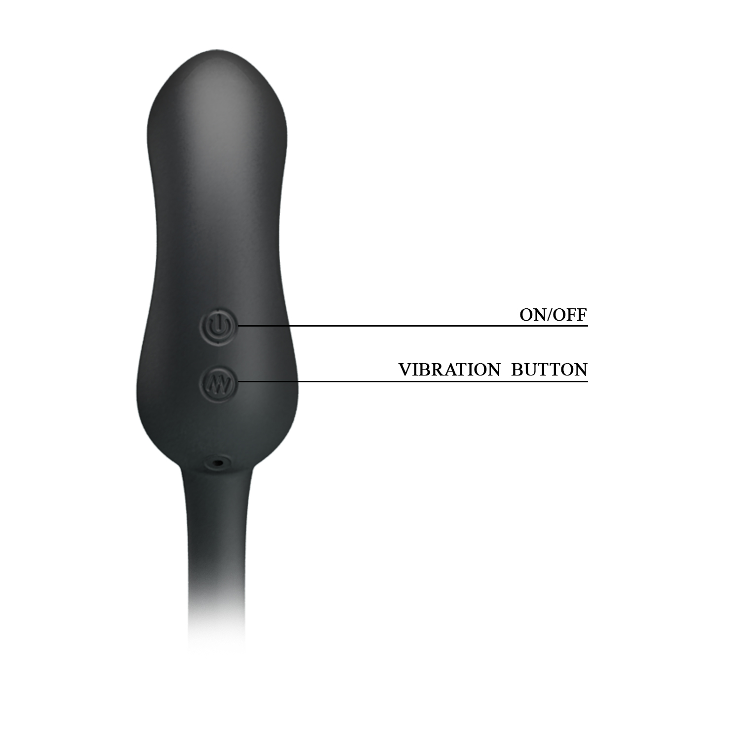 Manson de Penis cu Stimulator Anal Hercules, 7 Moduri Vibratii, Silicon, USB, Negru, Nr. 7, Erotic24.ro