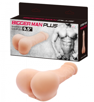 Prelungitor Penis Masturbator Bigger Man Plus, TPR, Natural, 24 cm, #6, Erotic24.ro