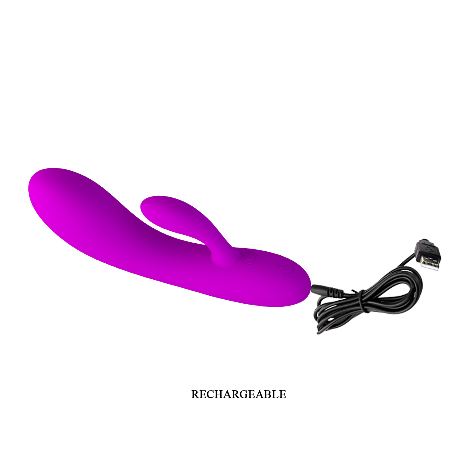Vibrator Pretty Love Alvin, 30 Moduri Vibratii, Silicon, USB, Mov, 16.9 cm, #7, Erotic24.ro