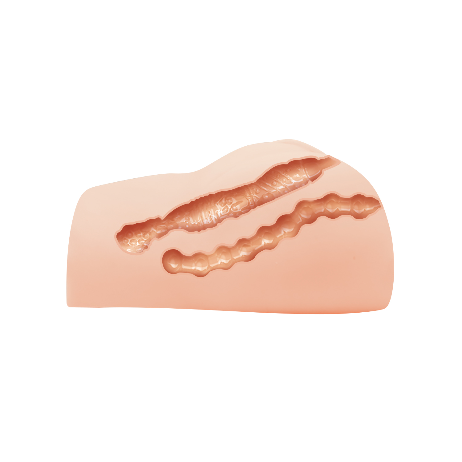 Masturbator Realist Crazy Bull, Multispeed, TPR, Natural, 1 kg, #4, Erotic24.ro