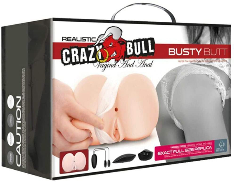 Masturbator anal si vaginal cu vibratii Crazy Bull, Nr. 5, Erotic24.ro