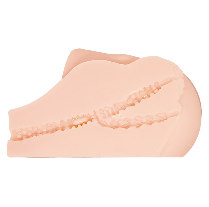 Masturbator Realist Dublu Vagin&Anus cu Vibratii Multispeed Crazy Bull, Natural, #2, Erotic24.ro