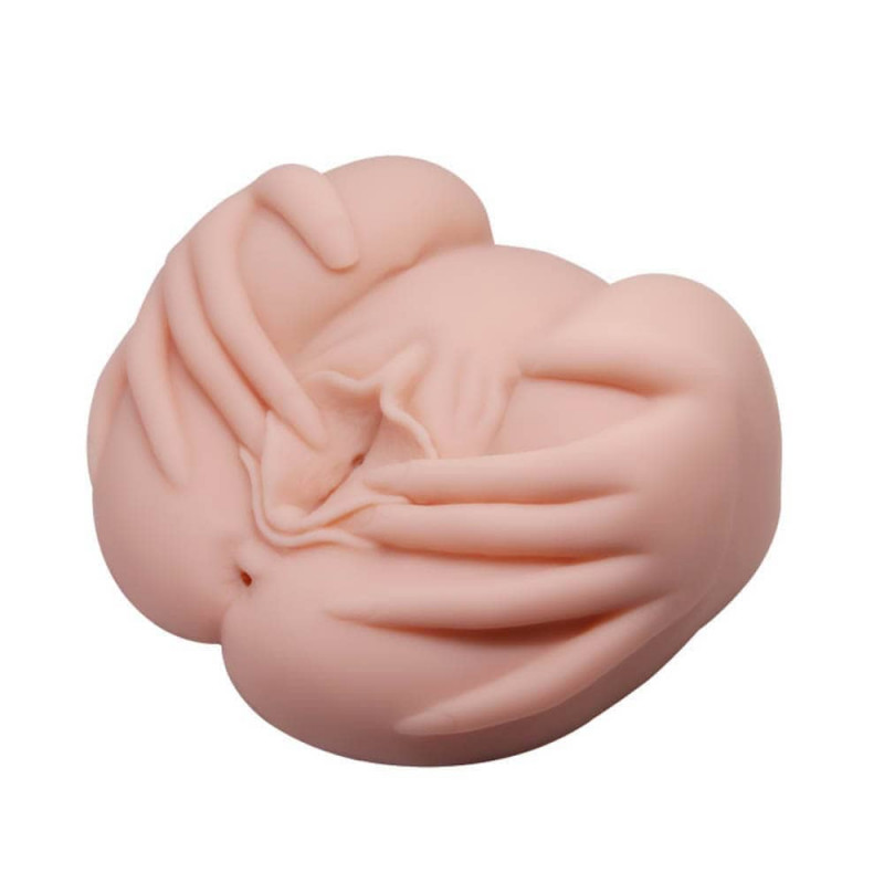 Masturbator Realist Crazy Bull Vagin&Anus Vibratii Multispeed, Natural, #4, Erotic24.ro