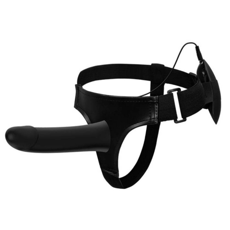 Strap On Vito Multispeed, Silicon, Negru, 17.3 cm, Nr. 3, Erotic24.ro