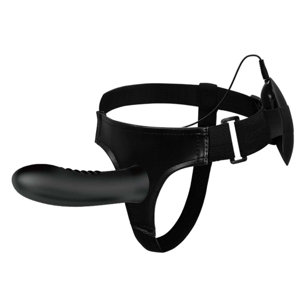 Strap On Myron Multispeed Silicon Negru 18 cm, #4, Erotic24.ro