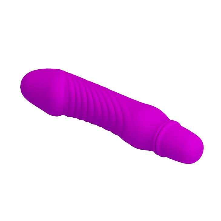 Vibrator Pretty Love Stev, 10 Moduri Vibratii, Silicon, Mov, 13.5 cm, #6, Erotic24.ro