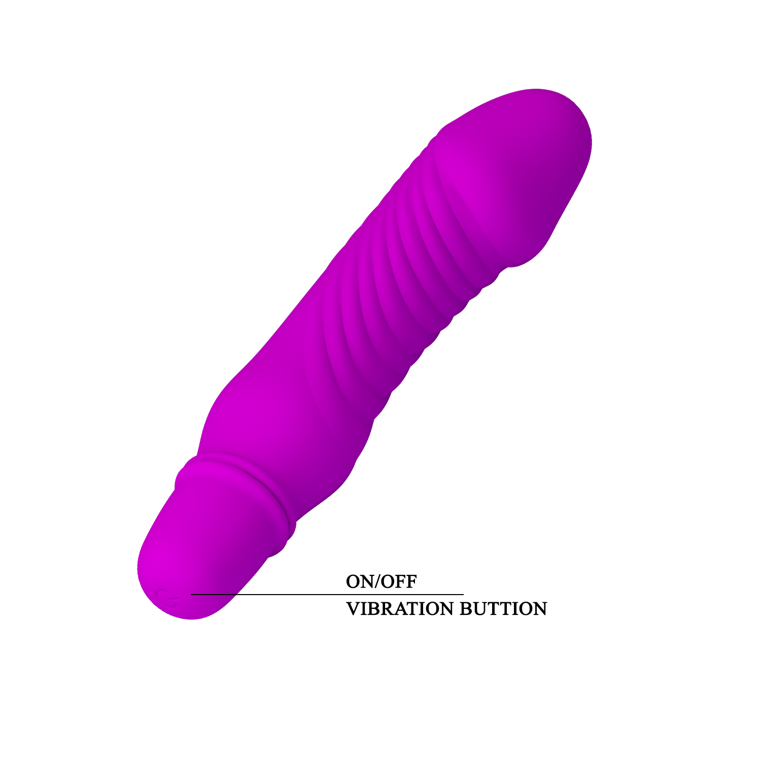 Vibrator Pretty Love Stev, 10 Moduri Vibratii, Silicon, Mov, 13.5 cm, #7, Erotic24.ro