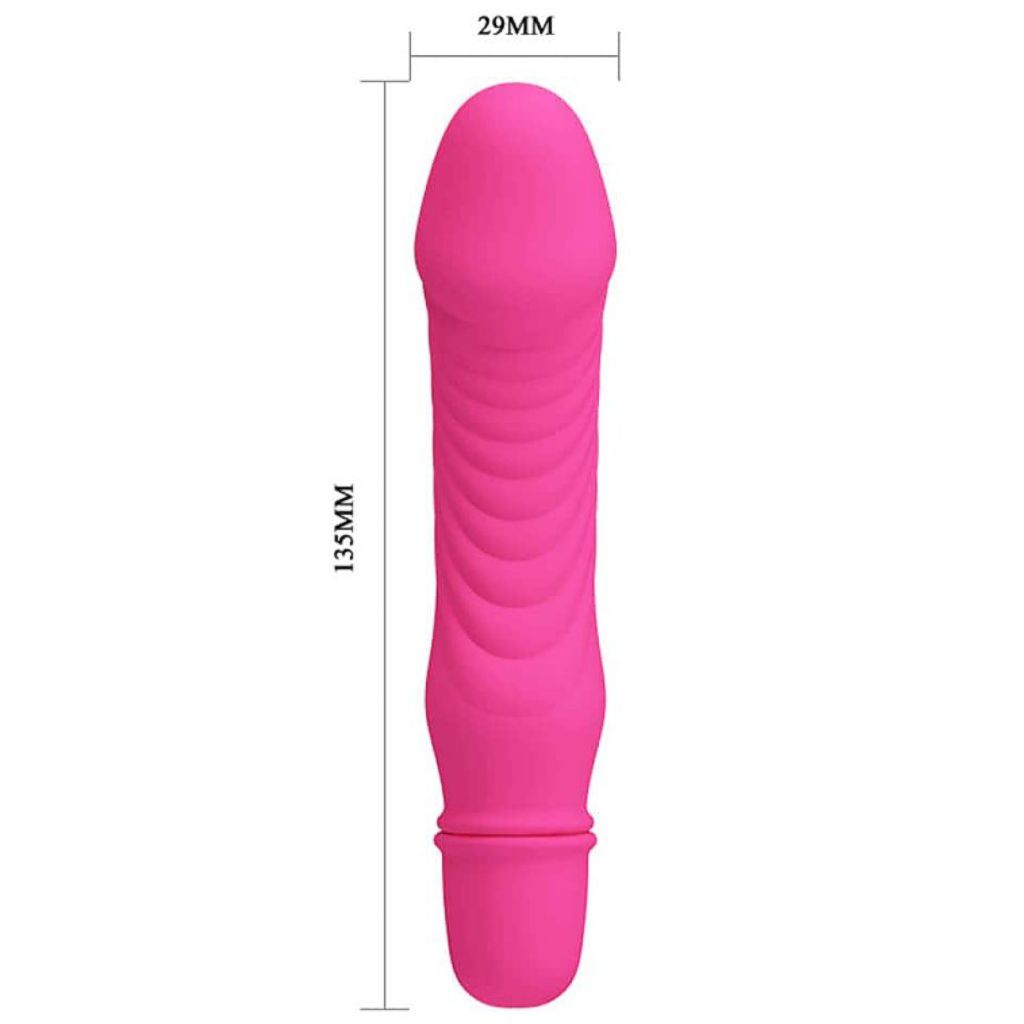 Vibrator Pretty Love Stev, 10 Moduri Vibratii, Silicon, Roz, 13.5 cm, #4, Erotic24.ro