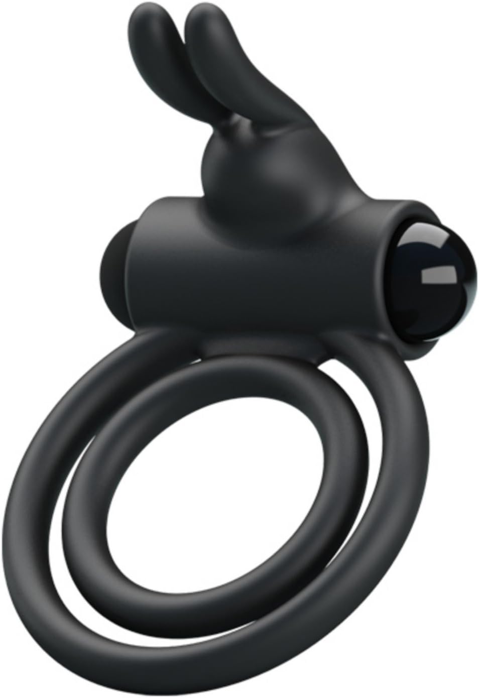 Inel Vibrator de Penis Pretty Love Osmond, Silicon, Negru, Nr. 2, Erotic24.ro