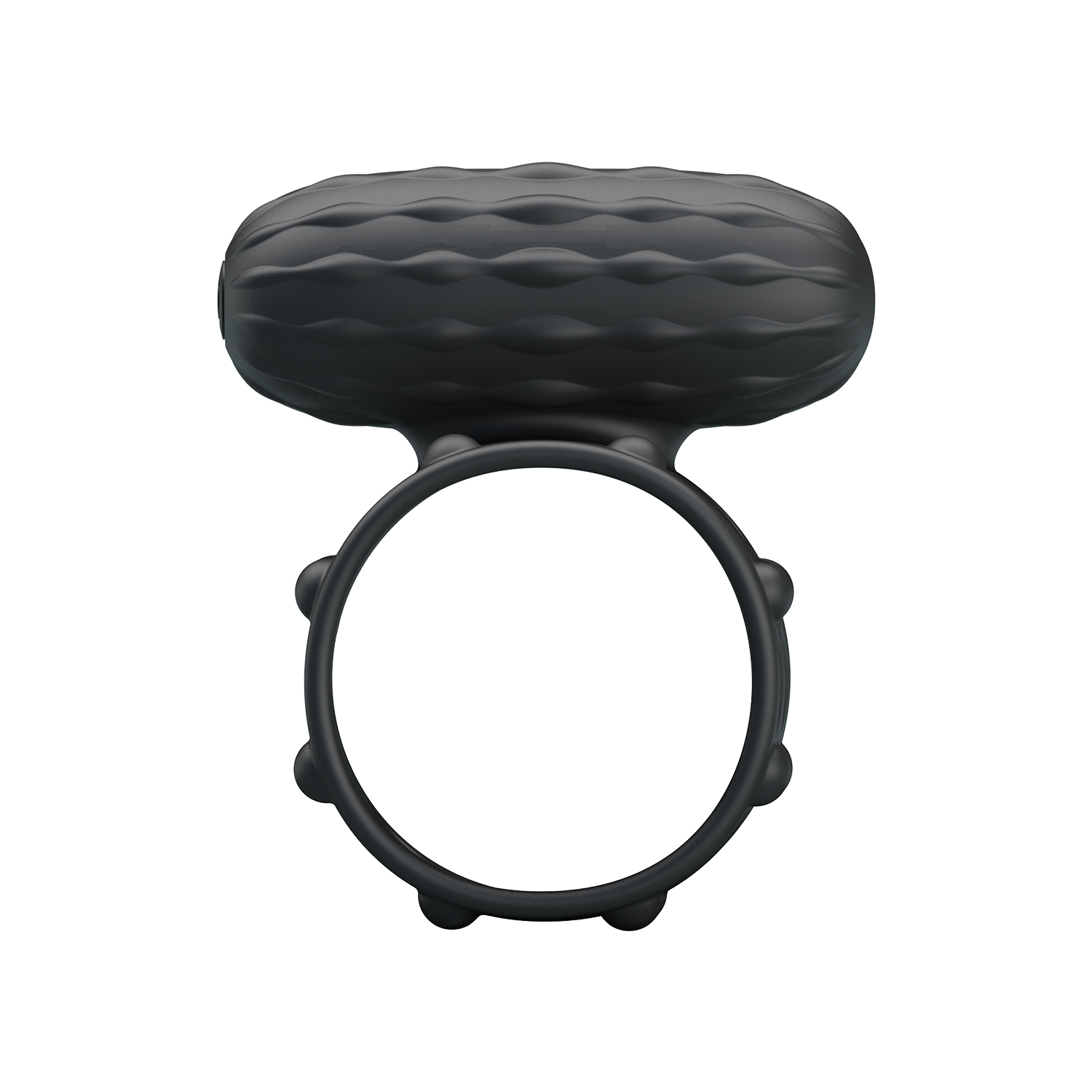 Inel Vibrator de Penis Pretty Love Osborn, Silicon, Negru, #8, Erotic24.ro