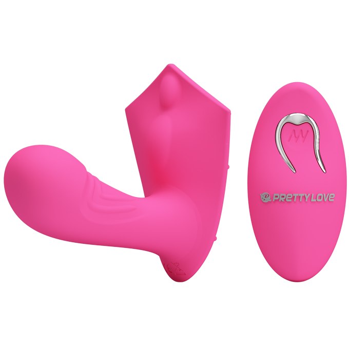 Vibrator G-spot Walker Remote Control 12 Moduri Vibratii Silicon USB Roz 9.5 cm, #2, Erotic24.ro